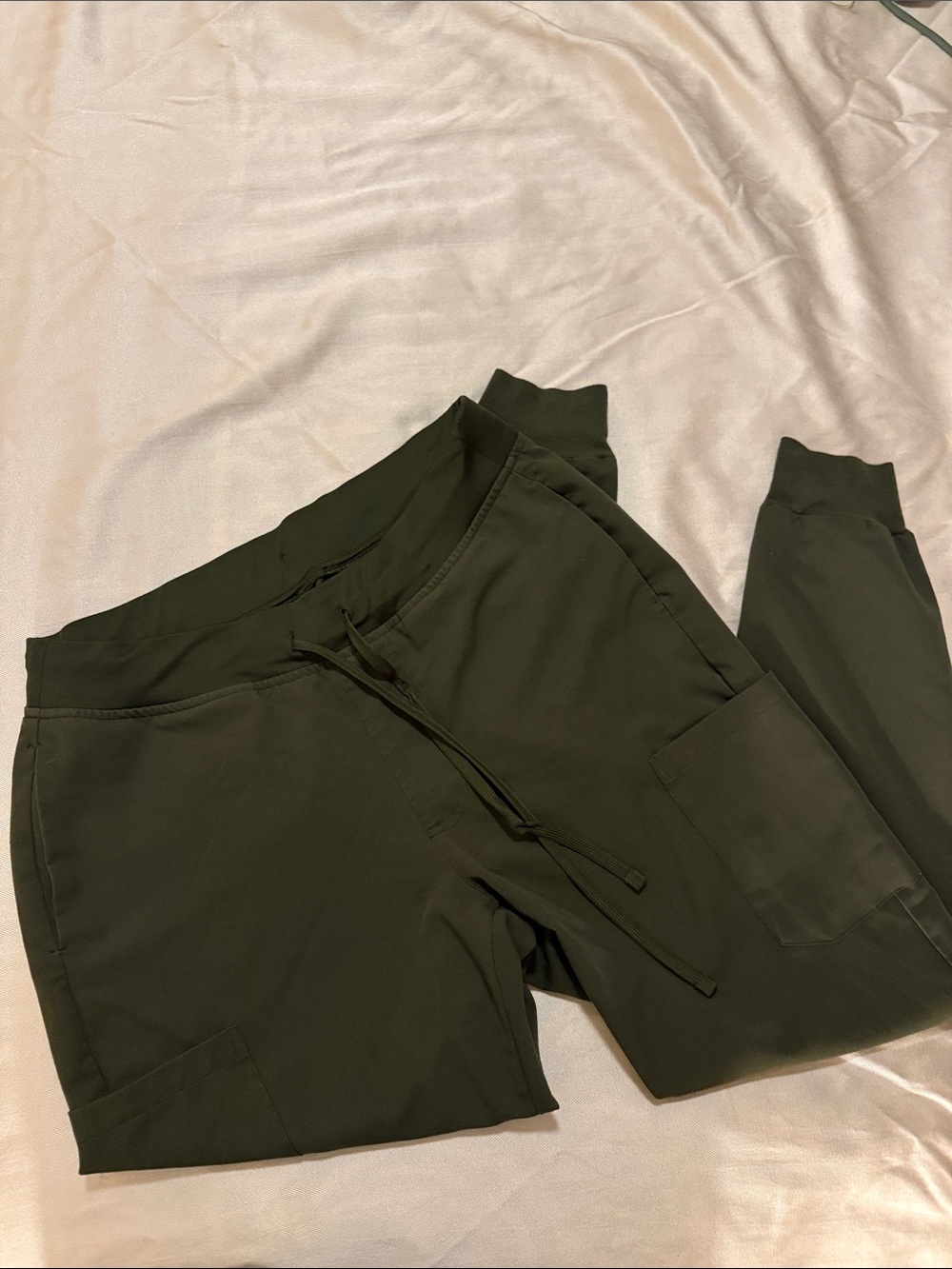 Mandala Olive Green scrub jogger